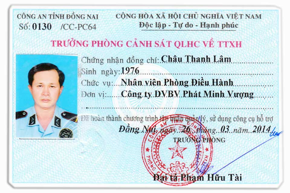 Chứng chỉ bảo vệ chuyên nghiệp